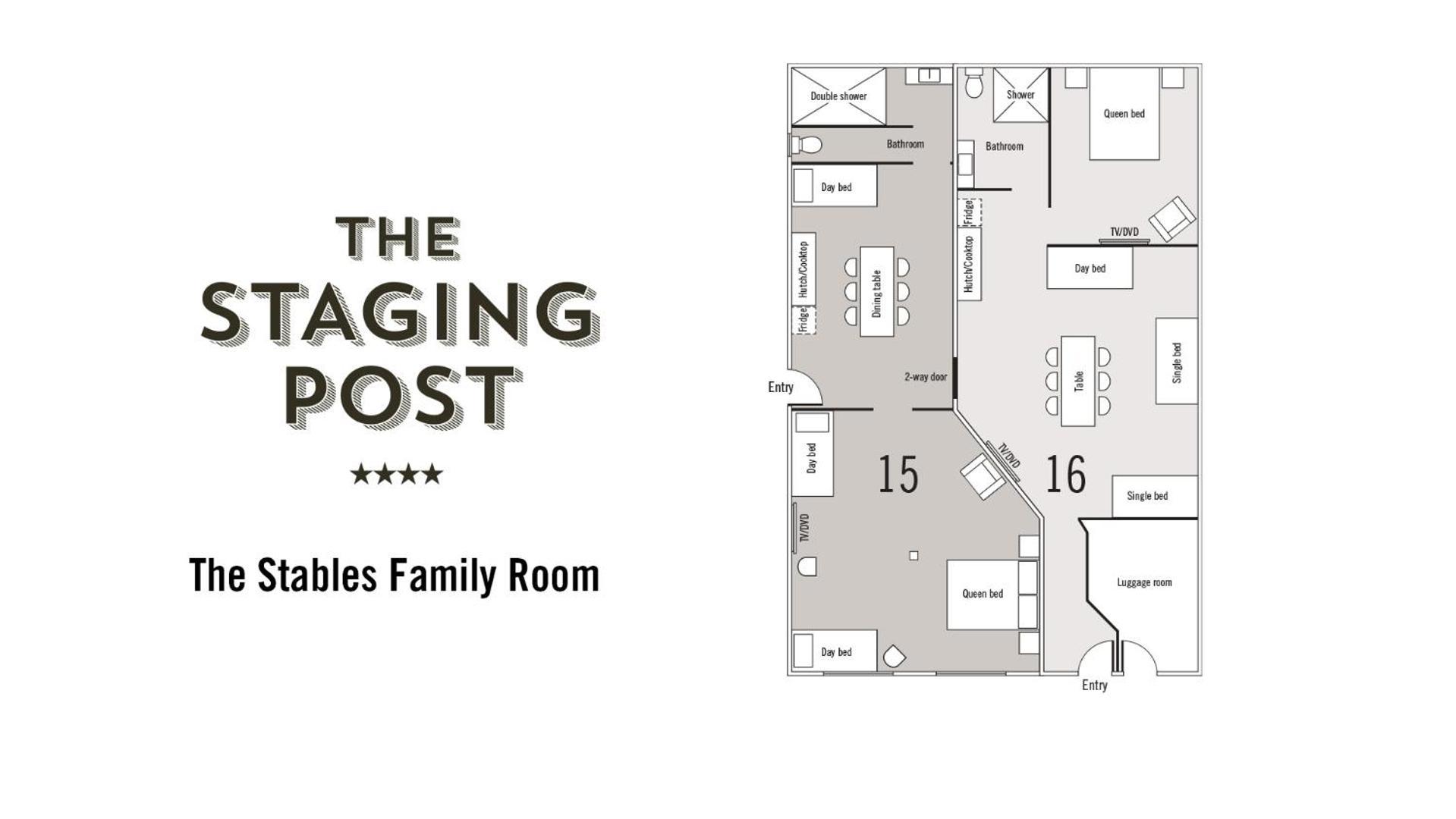 ロングリーチ The Staging Postモーテル 部屋 写真